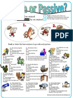 Active or Passive 5 Multiple Choice Exercises With Key in Mixed Tenses