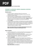 Actividad2 Los Elementos Mezclas Compuestos y Soluciones Químicas en La Vida Diaria Benjamin Oronia