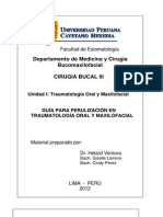 GUÍA PARA FERULIZACIÓN EN TRAUMATOLOGÍA ORAL Y MAXILOFACIAL Upch