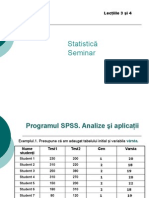 Tema Seminar Lectiile 3 Si 4 SPSS