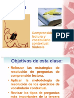 Comprension de Lectura La Sintesis