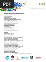 Microsoft Office 2010 Course Outline (38 HRS.) : Microsoftword 2010