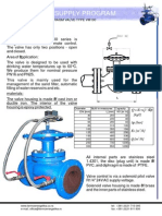 Water Supply Program: On/Off Diaphragm Valve Type Vm100