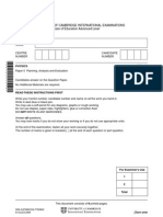 University of Cambridge International Examinations General Certificate