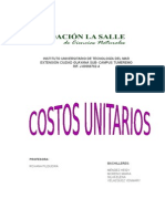 Costo Unitario