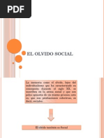 El Olvido Social