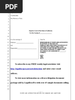 Sample Motion For Family Code Section 271 Sanctions in California