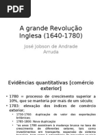 A Grande Revolução Inglesa (1640-1780)