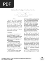 Distributed Source Coding in Wireless Sensor Networks