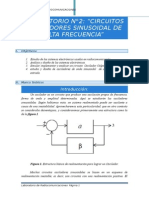 Previo 3 Circuitos Osciladores Sinusoidal de Alta Frecuencia