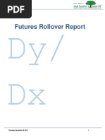 Futures Rollover Report: Dy/ DX