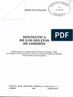 Kaufmann, Armin - Dogmática de Los Delitos de Omisión PDF