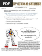 Mobile Suit Gundam Skirmish Revised Edition 1 1