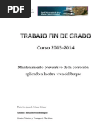 Mantenimiento Preventivo de La Corrosión Aplicado A La Obra Viva Del Buque