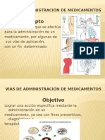 Vias de Administración de Medicamentos