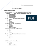 Summative Assessment Structure and Properties of Matter