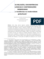 Estudos Da Religião, Discrepâncias Metodológicas e Contribuições Weberianas - Emerson Sena e Nina Rosas - 2013