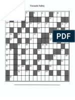 Tornado Safety Crossword Puzzle