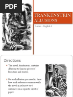 Frankenstein - Allusions