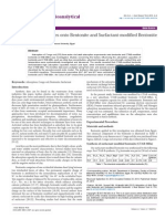 Adsorption of Acid Dyes Onto Bentonite and Surfactant Modified Bentonite 2155 9872.1000174