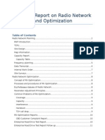 Technical Report On Radio Network Planning and Optimization