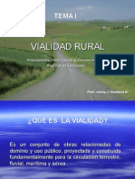 VIALIDAD RURAL. Tema I