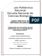 2 - Separacion de Una Mezcla de Aminoacidos Por Cromatografia Por Intercambio Ionico A