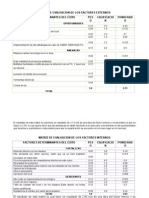 Matriz de Evaluacion de Los Factores Externos