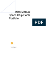 Operation Manual Space Ship Earth Portfolio: Dan Gregory