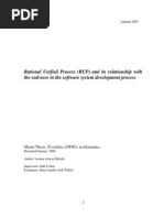 Rational Unified Process (RUP) and Its Relationship With The End-User in The Software System Development Process