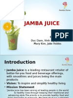 Jamba Juice Company Analysis