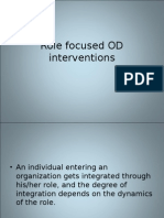 Role Focused OD Interventions