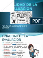 Finalidad de La Evaluacion