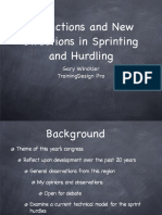 Gary Winckler Reflections and New Directions in Sprints&Hurdles