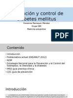 Prevención y Control de Diabetes Mellitus