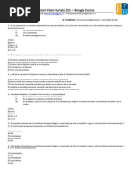 PSU - Estructura, Organización y Actividad Celular - Preguntas