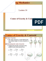 Engineering Mechanics: Center of Gravity & Centroid