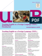 Teaching English As A Foreign Language (Tefl) : Ma/Pgdip/Pgcert Full and Part-Time WWW - Birmingham.Ac - Uk/Tefl