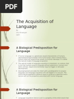 The Acquisition of Language: Innu Fitriansyah Galih