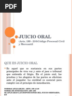 Diapositivas Sobre El Juicio Oral Civil