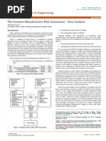 The Garment Manufacturers Risk Assessment Swot Analysis 