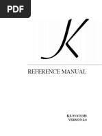 K Reference Manual