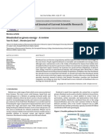 Bioalcohol As Green Energy A Review