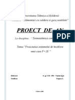 Proiect Termotehnica