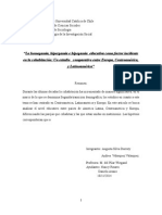 La Homogamia, Hipergamia e Hipogamia Educativa Como Factor Incidente en La Cohabitacion.