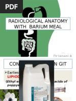 Radiological Anatomy With Barium Meal