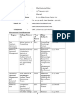 Résumé General Information Name: Date of Birth: Marital Status: Residential Address