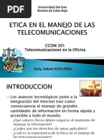 Etica en El Manejo de Las Telecomunicaciones PDF