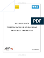 Esquema Nacional de Seguridad - Preguntas Frecuentes