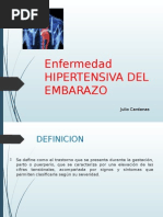 Enfermedad HIPERTENSIVA DEL EMBARAZO